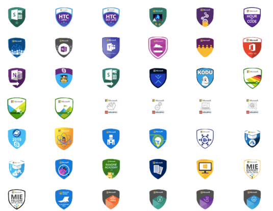 MS badges