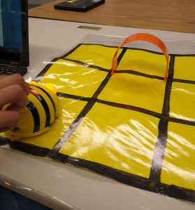 mat with five-inch squares