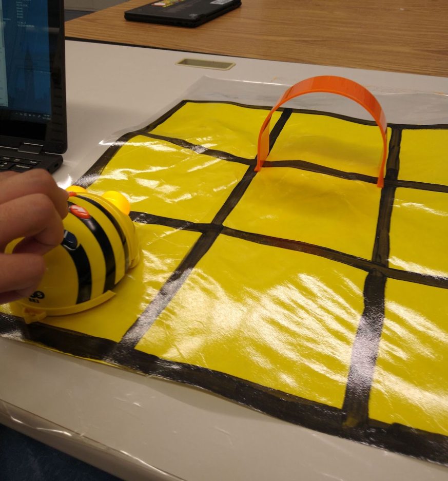 mat with five-inch squares